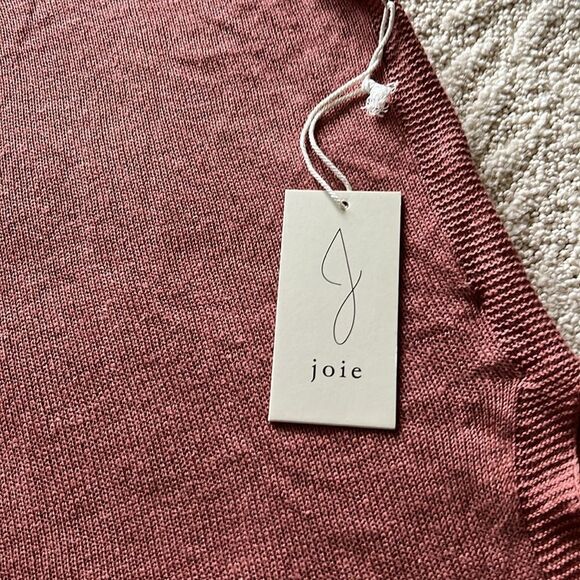 NWT Joie Linen Blend Sleeveless Knit Top with side slits Large - Picture 3 of 10